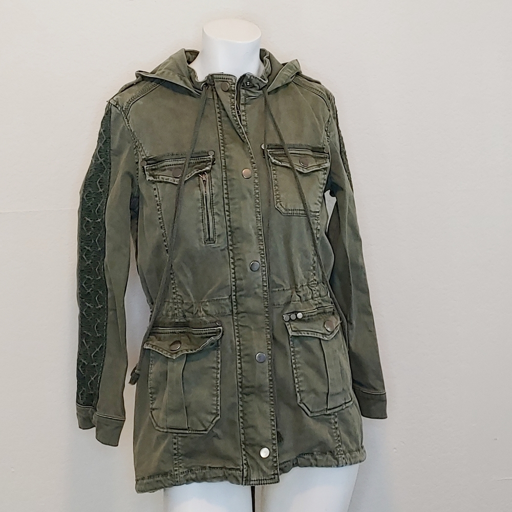 Anthropologie Hei Hei Embroidered Anorak SZ XS
